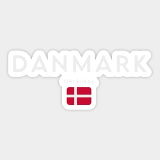 Denmark flag, danish flag Sticker